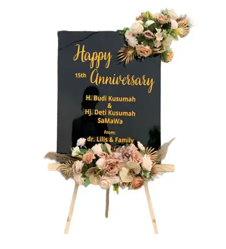 Papan Bunga Akrilik Gergunung